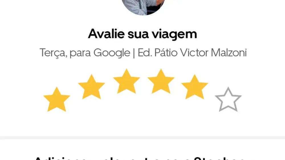 Uber lança avaliação de 6 estrelas exclusiva no Brasil para hexa